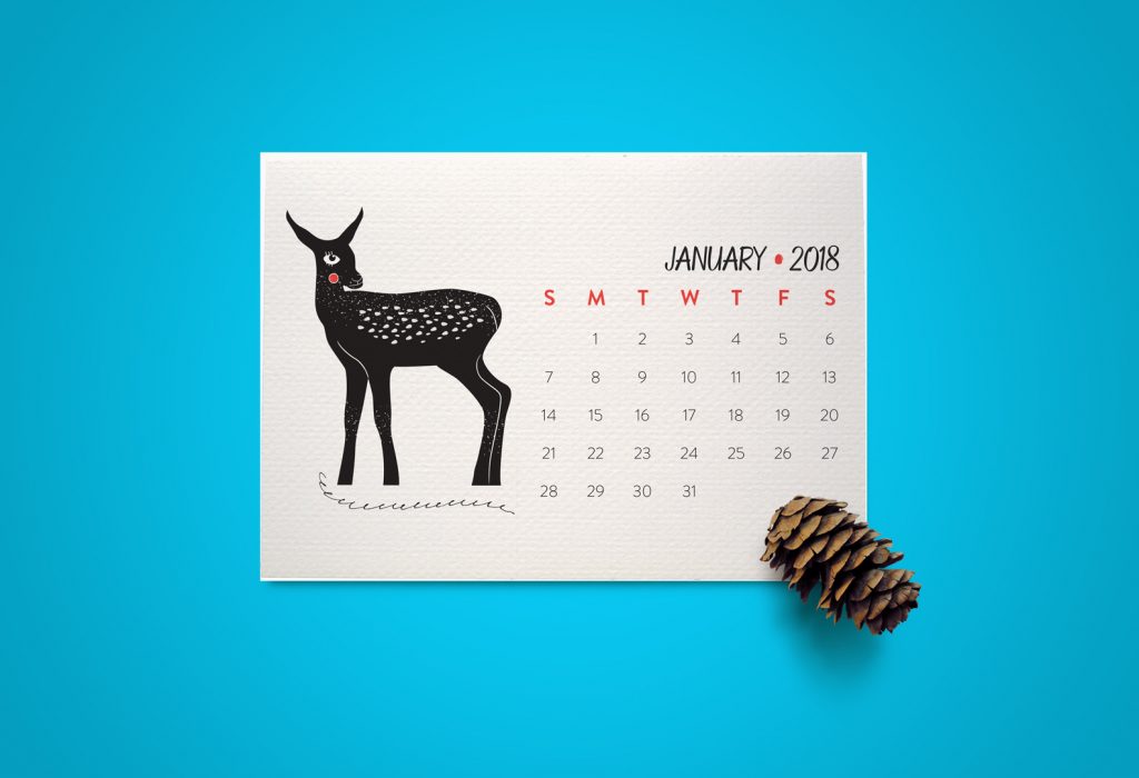 Mini Calendar 2018